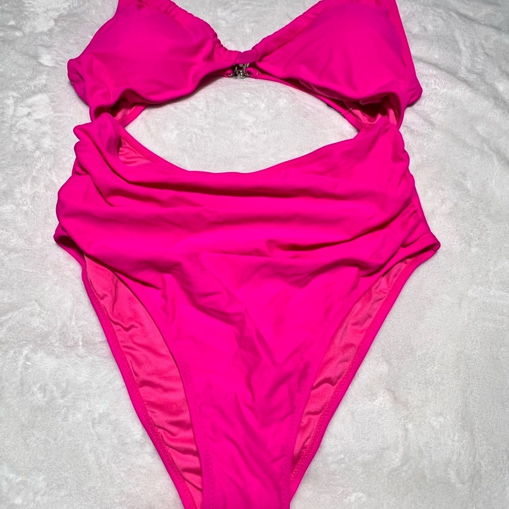 Blooming Jelly Chic Hot Pink Women's One Piece Swimsuit
